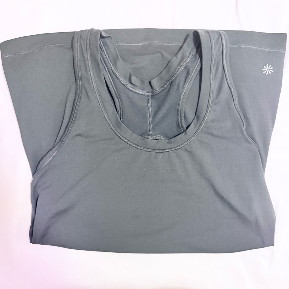 Athleta Green Tank Top Moisture-Wicking Performance